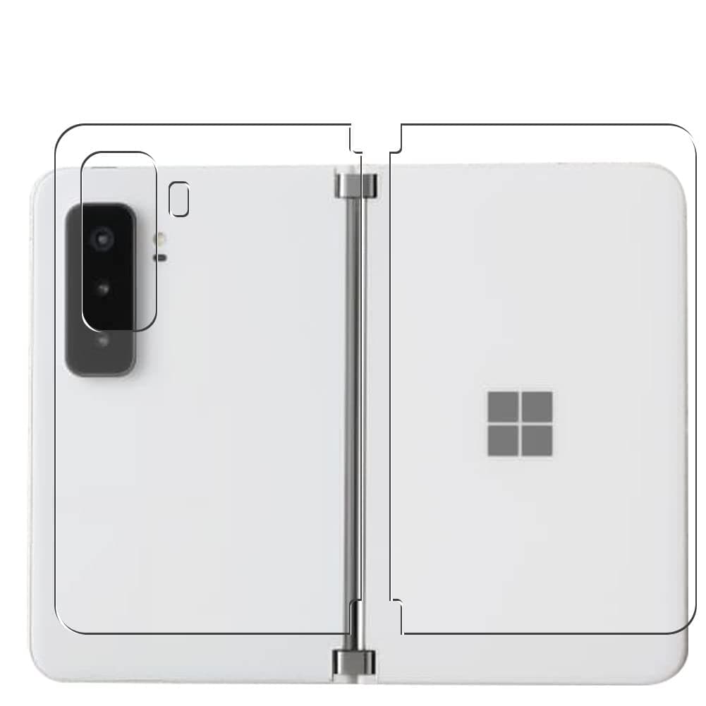 2 Pack Back Screen Protector Film, compatible with Microsoft Surface Duo 2 TPU Guard Cover （ Not Tempered Glass/Not Front Screen Protectors ）, Transparent
