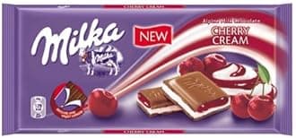 Milka Cherry Cream Chocolate Bar 100g (10-pack)