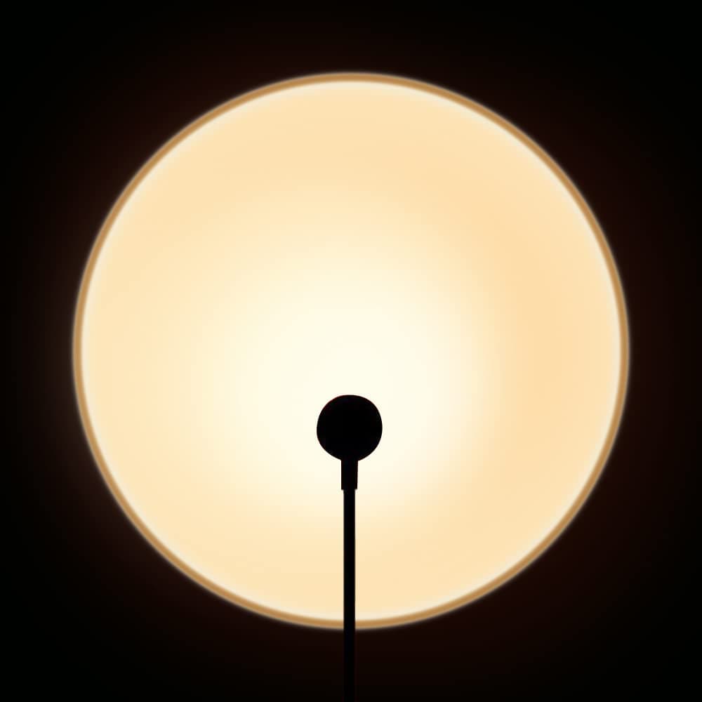 EIUY Sunset Lamp, Projector Sunset Light LED Projection Night Light 360 Degree Rotation Romantic Rainbow Light USB Charging for for Photography, Selfie, Party, Bedroom Decor (280mm Warm White)