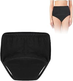 Incontinence Pants, 300 ml for Adults, Women, Women, Period Underwear, Bleeding Underwear for Menstruation, Postpartum, Washable, Reusable, White or Beige, 2XL