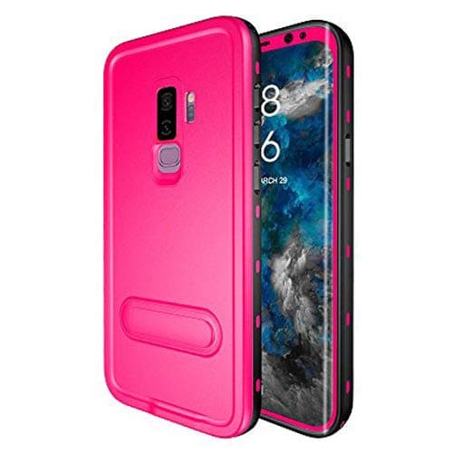 Samsung Galaxy S9 Plus Case, IP68 Waterproof Shockproof Dustproof Snowproof Full-Body Heavy Duty Protective Case with Kickstand and Built in Screen Protector for Samsung Galaxy S9+