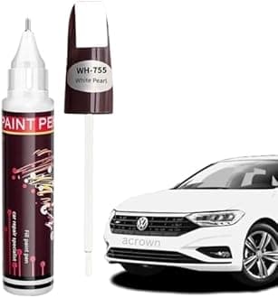Touch-Up Pen For Car Paint Scratch Repair: A Two-In-One Automotive Solution For Deep Chips And Scratches, Universal Colour Paint For Touch-Up Paint - White Colour