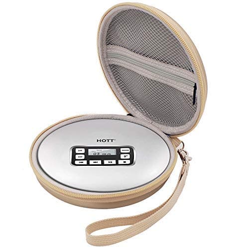 Case Compatible for HOTT Rechargeable Portable CD Player, CD711 / CD611 / Personal Compact Disc Player - Gold