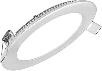 LED Panel Light Round LED Recessed Ceiling Lamp Flat Panel Down Light Ultra Slim Lamp Cool White 6500K 3W/6W/9W/12W/15W/18W (24)