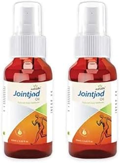 Aushadhi Jointjod Ayurvedic Pain Relief Oil For Arthritis, Joint, Knee, And Muscle Pain - Anti-inflammatory, Analgesic, Bone Healing, Organic Massage Oil - Pack Of 2 (60Ml Each)