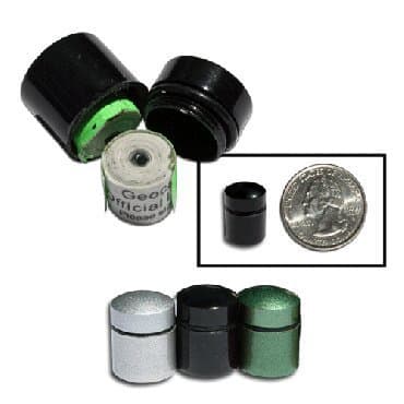 Nano Geocache Container (Cachemark) - Black