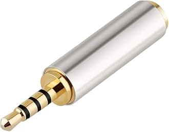 2.5mm Male to 3.5mm Female Audio Adapter Premium Quality Converter Headphone Earphone Headset 3 Ring Jack - Stereo or Mono