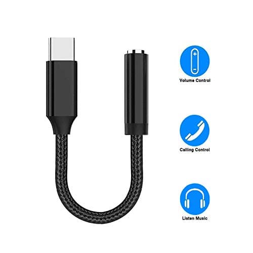 Pixel 2 USB C to Headphone Jack Adapter. Type C to 3.5mm Female Aux Audio Cable for Google Pixel 2 XL, Essential, Samsung, Motorola, Huawei, Oppo, HTC, MI and More Type-c Devices.