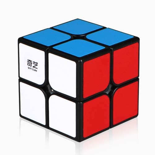 Qidi Speed Cube 2x2- Smooth Bright-Light Sticker(Classic Colors) - 2x2x2 Puzzles Toys, The Most Educational Toy to Effectively Improve Child's Concentration and responsiveness.