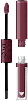 Shine Loud, Long-Lasting Liquid Lipstick with Clear Lip Gloss - Never Basic (Warm Burgundy)