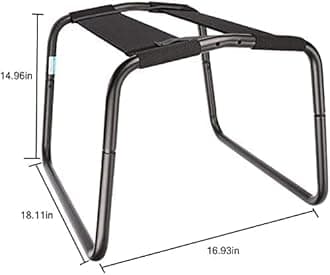 New Folding Adjustable Position Assist Chair Portable Couples Mount Stool Elastic Furniture for Bedroom Bathroom Bear Weight up to 300 pounds Sweater UR-094222