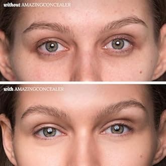 AmazingCosmetics AMAZINGCONCEALER, full coverage long wear concealer makeup for undereye dark circles, acne, blemishes and mature skin, color correcting shades, natural finish