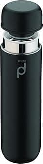 Grunwerg Drinkpod Vacuum Insulated Capsule Flask, 300ml, Black