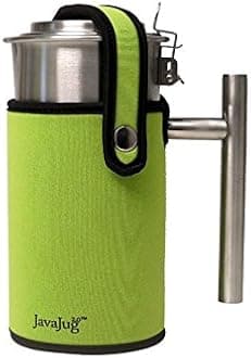 JavaJug2 with JavaJacket for the AeroPress Coffee and Espresso Maker (Lime Green)