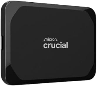 Crucial X9 2TB Portable External SSD - Up to 1050MB/s, External Solid State Drive, Works with PlayStation, Xbox, PC and Mac, USB-C 3.2 - CT2000X9SSD902