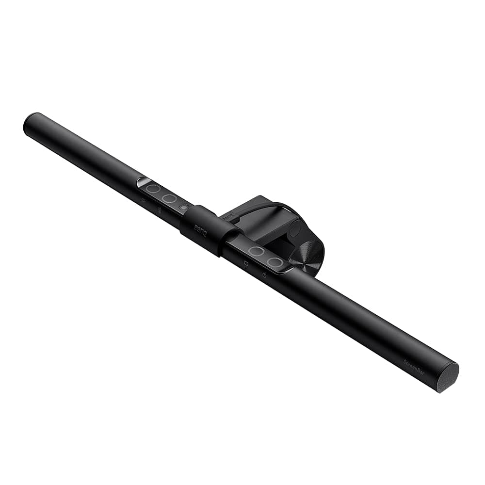 Screenbar E-Reading LED Computer Monitor Light Lamp with Auto-Dimming and Hue Adjustment Features, Matte Black USB Powered Office Lamp (ScreenBar_Black) Complements with Backlight/RGB setups