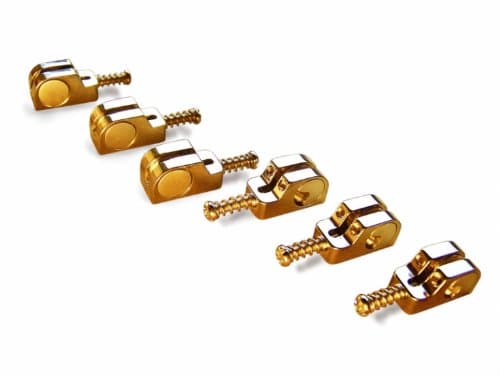 Full Contact Hardware Guitar Saddle Kit, Gold