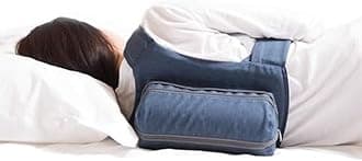 Snoring Relief Side-Sleeping Back Pillow, Anti Snore Solution for Back Sleepers, Ergonomic Cervical Orthopedic Bed Backpack, Inflatable & Adjustable