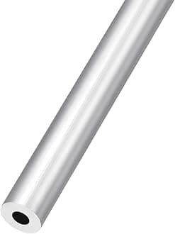 METALLIXITY 6063 Aluminum Tube (12mm OD x 5mm ID x 250mm L), Aluminum Round Tubing - for Home Furnishing, Machinery, DIY Handicraft