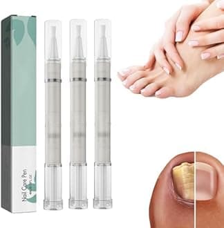 Nail Care Pen, Nail Growth Serum, Nail Treatment Pen, Cuticle Oil For Nails, Nail Growth Treatment, Growth Treatment Nourishment Cuticles, Foot Care Repair (white3Pcs)