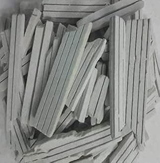 Brighty 70 Pcs Slate Grooves Crunchy Soft Natural Earthy Slate Grooves Crumbs Billiards Solid Chalk (70 Sticks)