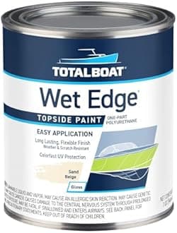 TotalBoat Wet Edge Topside Paint (Sand Beige, Quart)