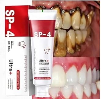 SP 4 Original Ultra Brightening Toothpaste Advanced Whitening Formula for Stain Removal and Enamel Protection-50gm (Pack Of 1)