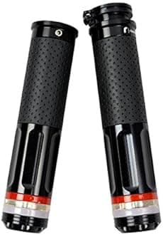 AV Rizoma Hand Grip with End Bar LED Light (Pack of 2)