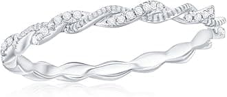 Beaux Bijoux Real Diamond Rings for Women in Sterling Silver - Engagement, Promise Anniversary, Genuine Fine Diamond Rings in Multiple Shapes and Styles