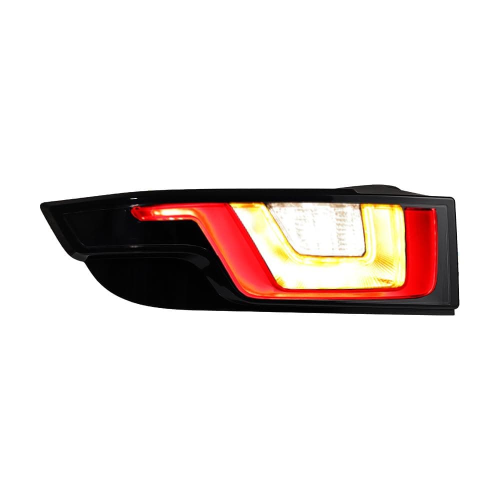 Tail Light Brake Replacement for Range Rover Evoque 2016-2018, Tail Lamp Assembly Land Rover Evoque Accessories Red/Amber/White Running DRL Turn Signal Reverse Lamp (Smoke/Clear Lens, RH)
