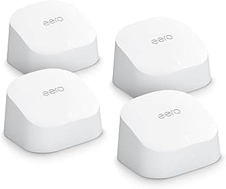 Amazon eero 6 mesh Wi-Fi router | 500 Mbps Ethernet | Coverage up to 560 m² | Connect 75+ devices | 4-Pack