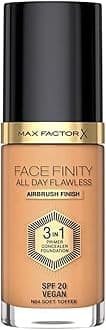 Facefinity 3-in-1 All Day Flawless Liquid Foundation, SPF 20-84 Soft Toffee, 30 ml