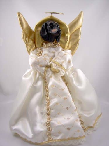 Dachshund Angel Christmas Tree Topper