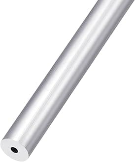 METALLIXITY 6063 Aluminum Tube (12mm OD x 3mm ID x 250mm L), Aluminum Round Tubing - for Home Furnishing, Machinery, DIY Handicraft