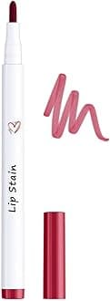 Lip Stain,Lip Tint Pen,Cream Glide Lip Liner,Long Lasting Colour Lip Marker,Hydrating Matt Lippen Liner Pen With 6 Colors To Choose,Waterproof,Moisturizing,Transfer-Proof,Lightweight (#1, 1.7ml)