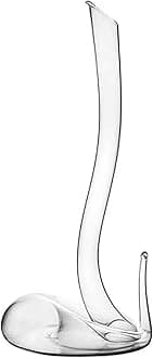 LOGEA Rotwein-Schlangen-Form, Handgeblasen 100% bleifreies crystal glass Cobra Wein decanters, creative Schlanga tented decantors Rotweininkarffe,43CM [Energy Class A]