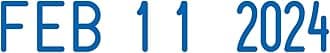 Trodat Printy 4820 Date Stamp, Self-Inking Stamp for Professional and Personal Applications, 3/8” x 1-¼”, Eco-Friendly Climate Neutral Product (Blue)