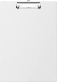 HongriAluminum Clipboard, Silver Clip Board, Metal Construction Clipboards with Low Profile Metal Clip, 12.5 x 9 Inch Letter Size, Office Supply, Contractor Clipboard.(Silver)