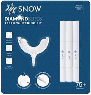 Diamond Series Teeth Whitening Kit, 75+ Treatments, for Sensitive Teeth, Advanced Whitening Serum