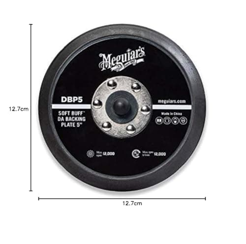 MEGUIAR'S 5" Soft Buff DA Backing Plate – Use with MT300 Dual Action Variable Speed Polisher – DBP5