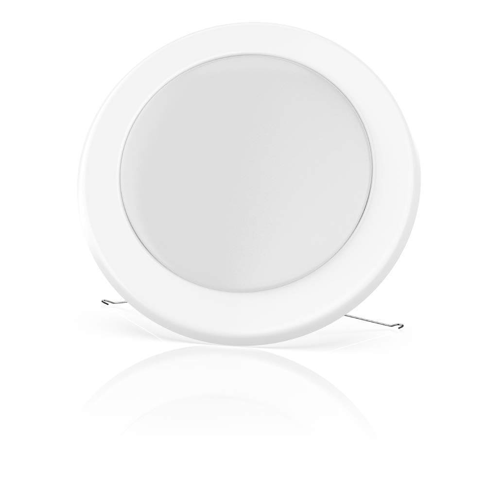 ECOELER 6in Dimmable 3000K Warm White LED Disk Light Flush Mount Recessed Retrofit Ceiling Lights, 15W, 1050lm, Energy Star & ETL & UL-Listed, Installs into 4/6” JBox for Home Improved, Pack of 1