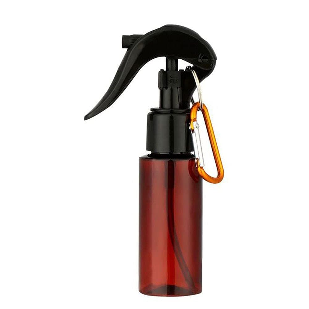 CXHM Spray Bottle Trigger Spray, Empty Refillable Bottles, Keychain Bottles, Keychian Carabiner Hook Trigger Spray Bottles, Refillable Bottles(brown)