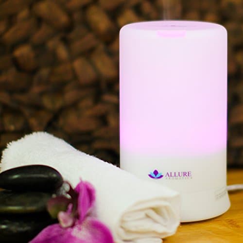 Allure Aromatics Aromatherapy Essential Oil Diffuser – Multi-Color Light Settings - With Timer & Auto Shut Off - Natural Air Purifier Humidifier For A Healthy Home - Portable yet Powerful – High Capacity – Advanced Anti-Oil Corrosion Cool Mist Ultrasonic Technology – Perfect Gift - Great for Kids - 100% SATISFACTION GUARANTEE! For a Limited Time Order Today and Receive a Coupon for your 2nd Diffuser Half Price!