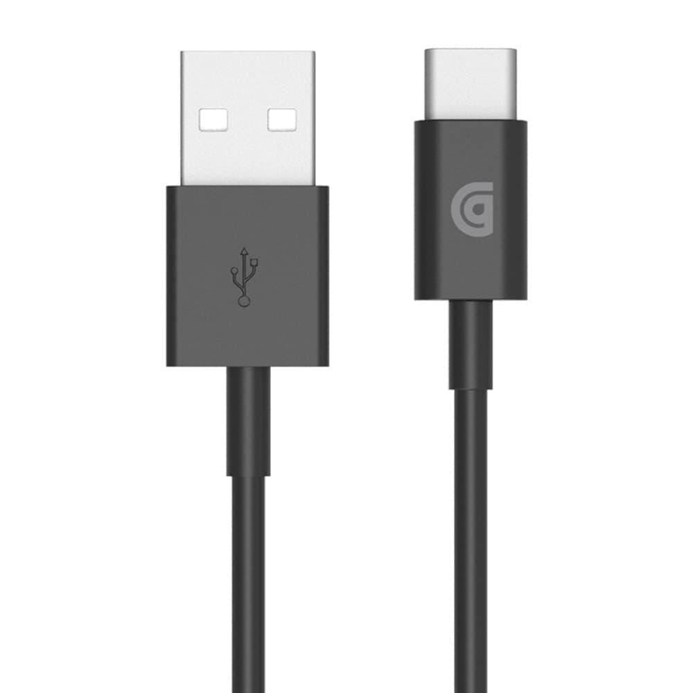 Griffin 3M Charge/Sync Data Cable with Type USB C Connector (10ft) - Black GP-022-BLK
