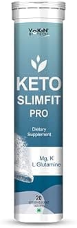 Vokin Biotech Keto SlimFit Pro Tablets For Weight Loss Dietary Supplement Effervescent Water Soluble (20 Tablets)