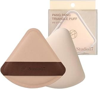– Makeup Powder Puff Triangle Shape | With Latex For Plush And Soft Touch Big Size Quick Small Tip Precise Application Korean