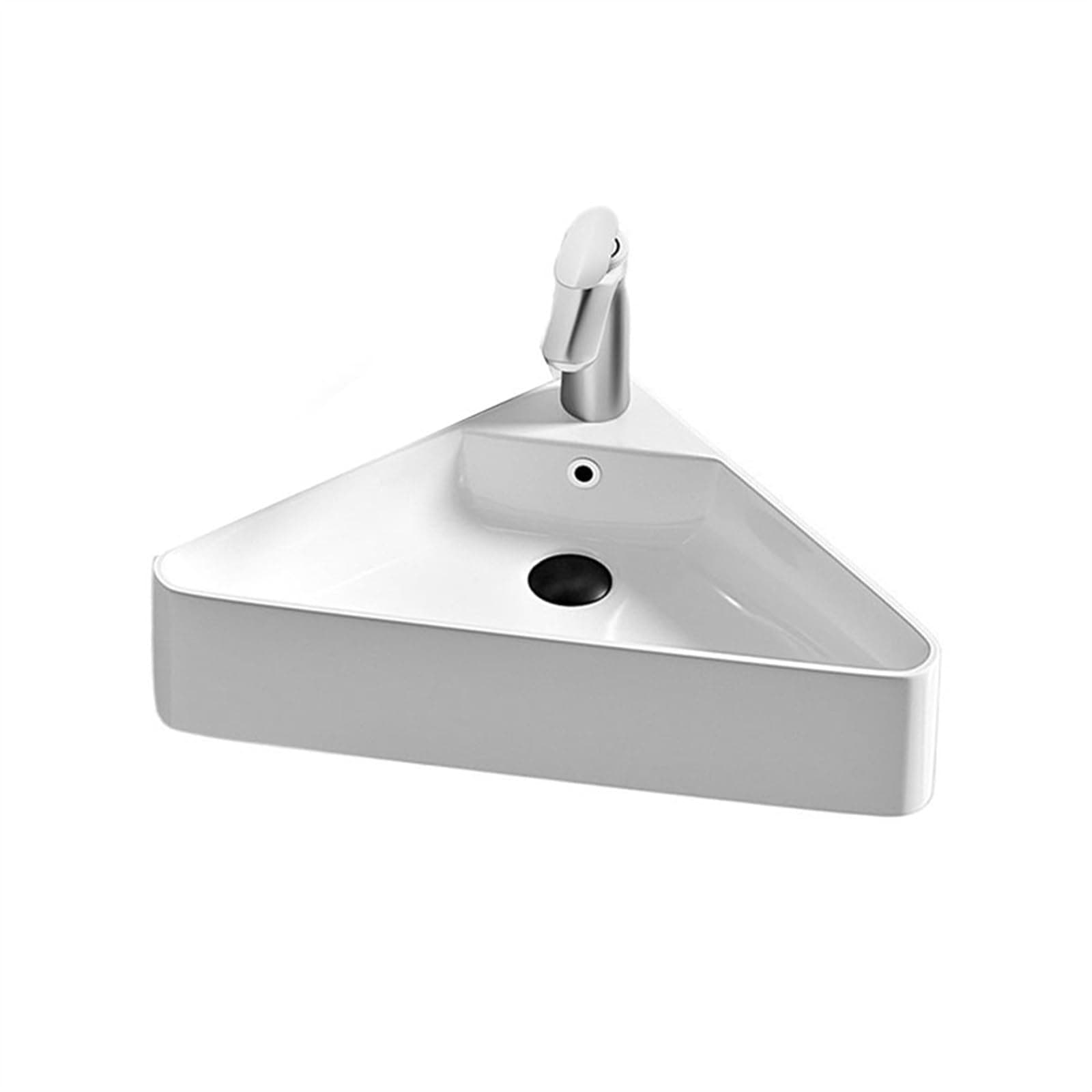 Bathroom Sink Personalized Corner Washbasin High Temperature Ceramic Triangle Bathroom Sinks Space-saving Wall-mounted Sinks Bathroom Vessel