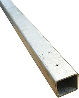 Galvanised Mild Steel Sections | Flat Bar | Square Tube | Rectangle Tube | Angle Iron (Square Tube - 40mm x 40mm x 3mm, 2000mm)