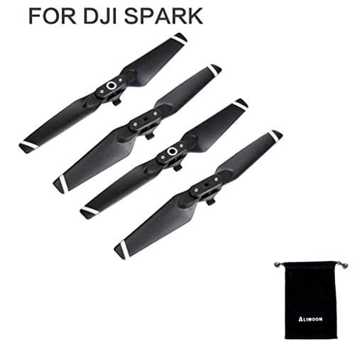 Spark Propellers for Spark Drone CW CCW 4730F, Quick Release Folding Propellers 4pcs/Set, with ALIMOON Storage Bag