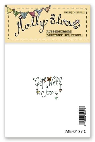 Rubber Stamp - Get Well Soon (text)
